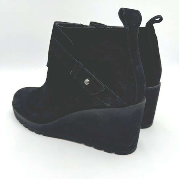 Eileen Fisher Tinker Wedge Bootie in Suede Black Woman size 10 - Picture 3 of 13